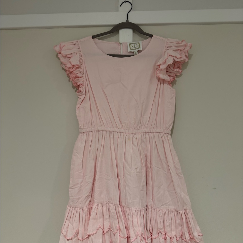 Sail to Sable Light Pink Ruffle Dress - Picture 2 of 6